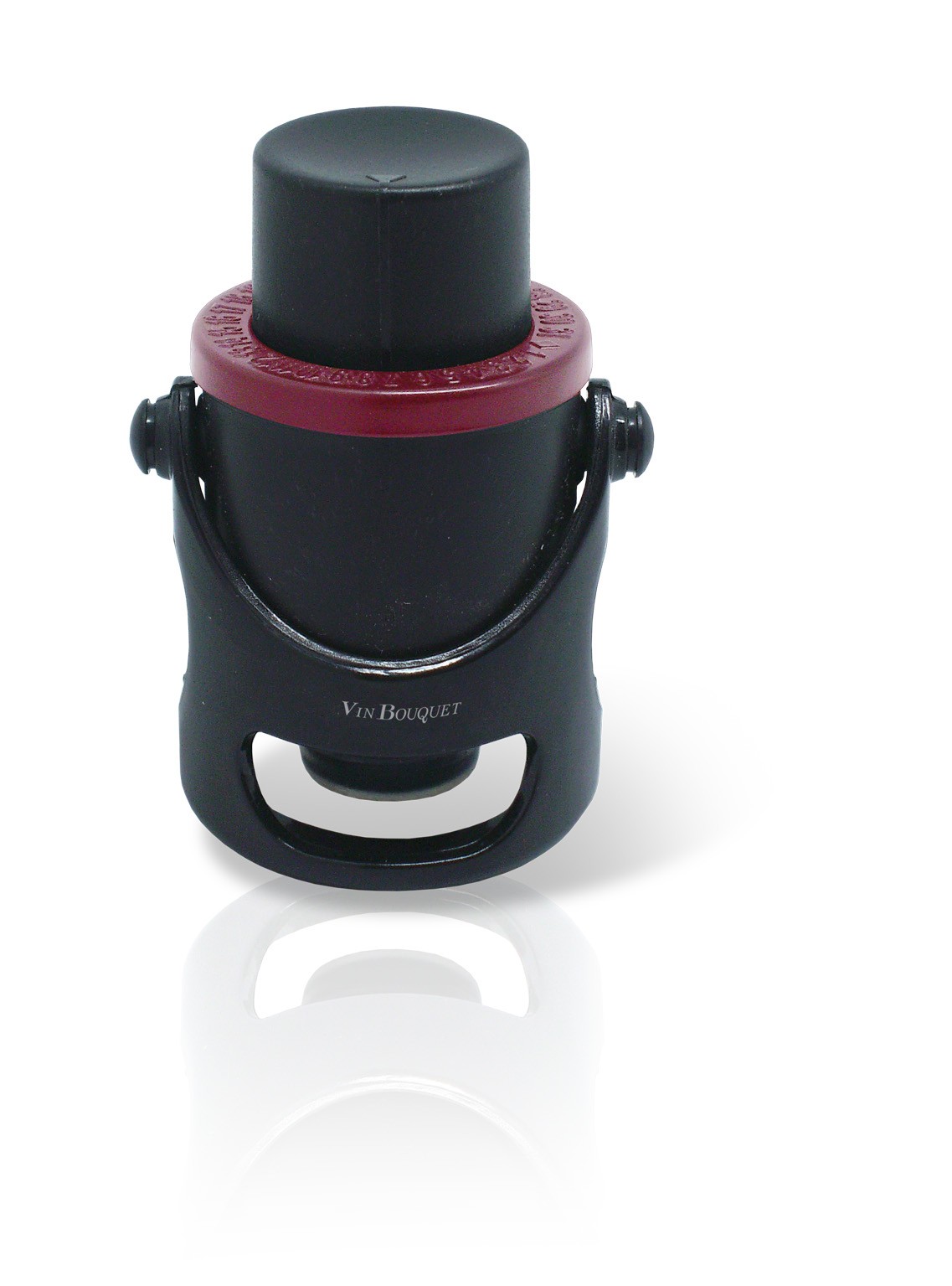 Vin Bouquet Метална тапа за шампанско с помпа черна 